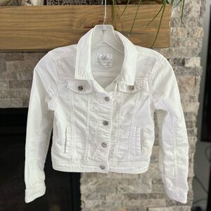 Girls white denim jacket (jeans jacket)